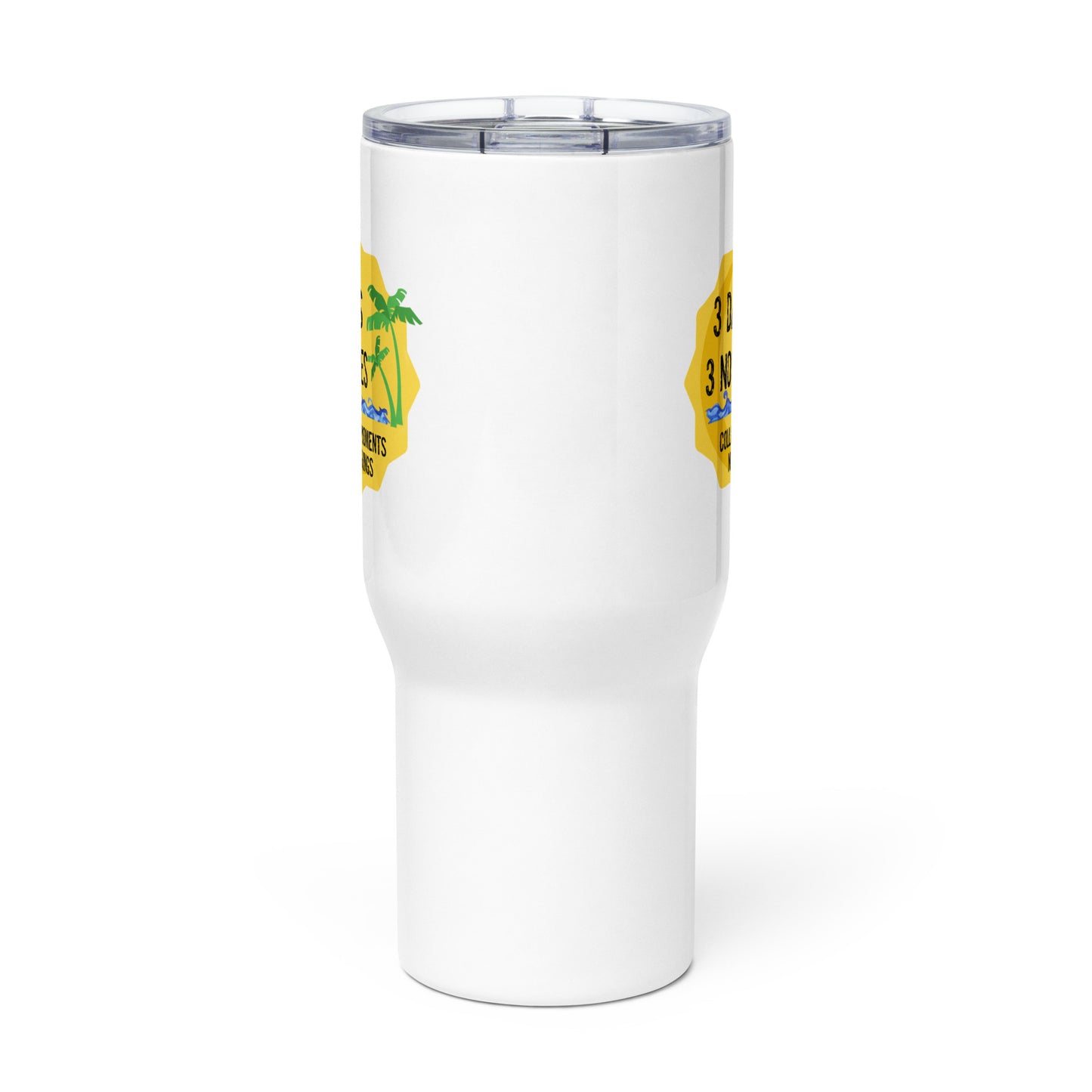 Travel mug with a handle